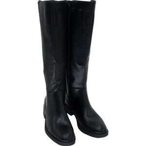 Women's Style Co Eloisee Tall Block Heel Boot Black US 7.5M